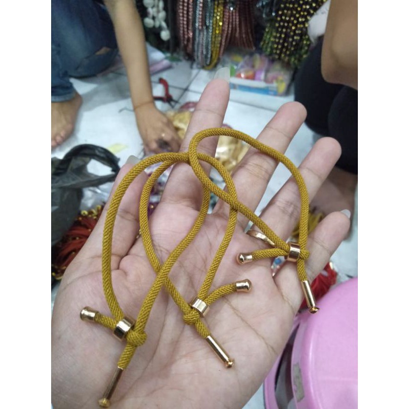 (free stoper)gelang tali pandora/ gelang serut pandora/gelang tali hongkong