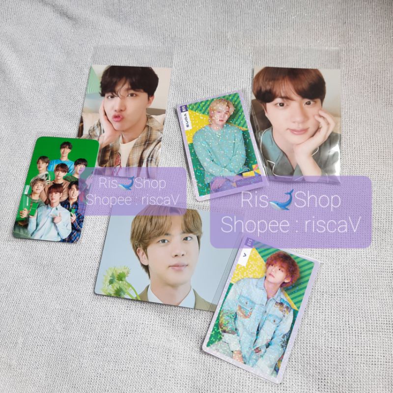 OFFICIAL BTS  PC Pajama BE Seokjin, JHope dan Photocard Film Viewer Jin