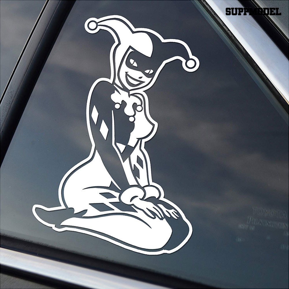 Stiker Decal Reflektif Motif Tulisan Kneeling Quin Untuk Dekorasi Interior Mobil