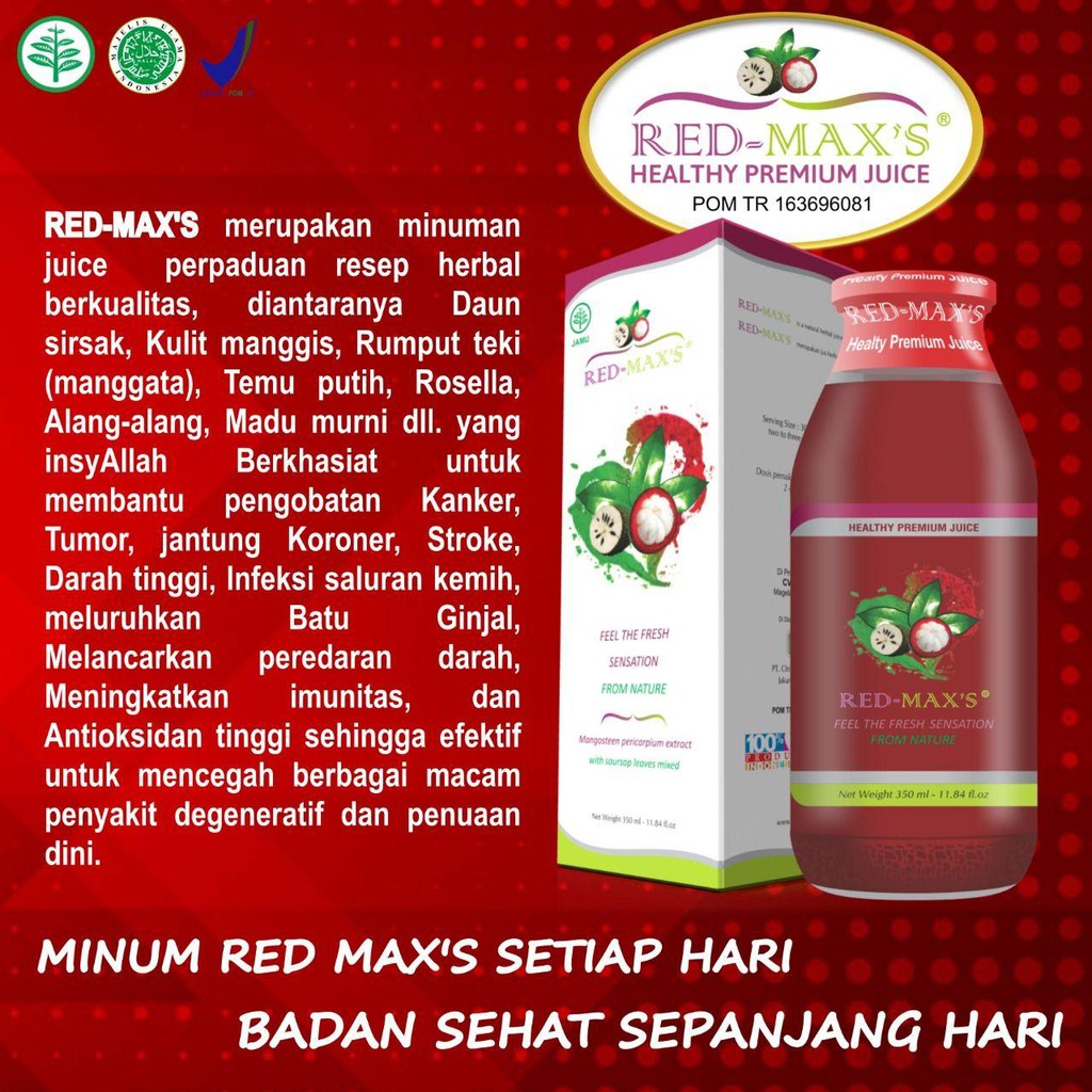 

RED MAXS JUS KULIT MANGGIS PLUS SIRSAK REDMAXS