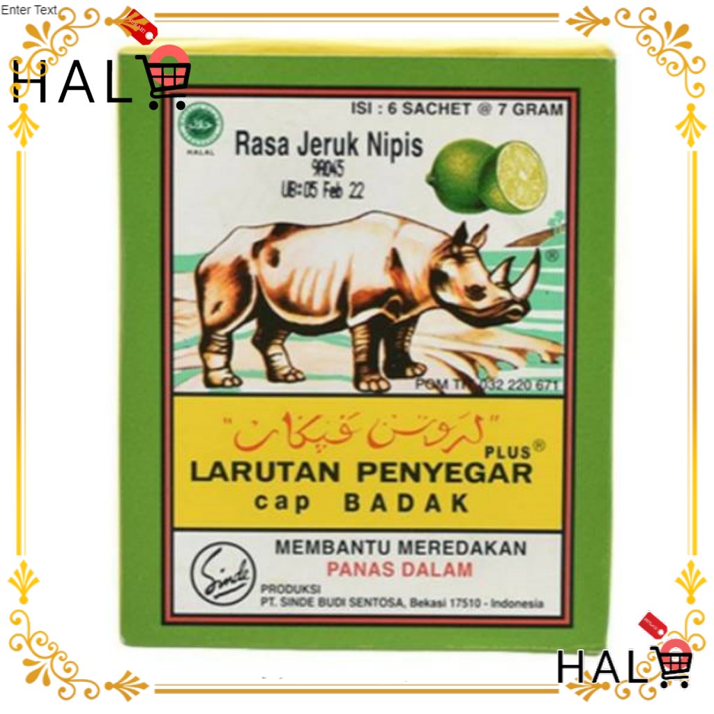 

Larutan SACHET CAP BADAK JERUK