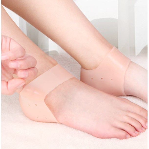 [Bisa COD] Sepasang Silikon Pelindung Tumit Telapak Kaki Anti Lecet - Gel Silikon Tumit