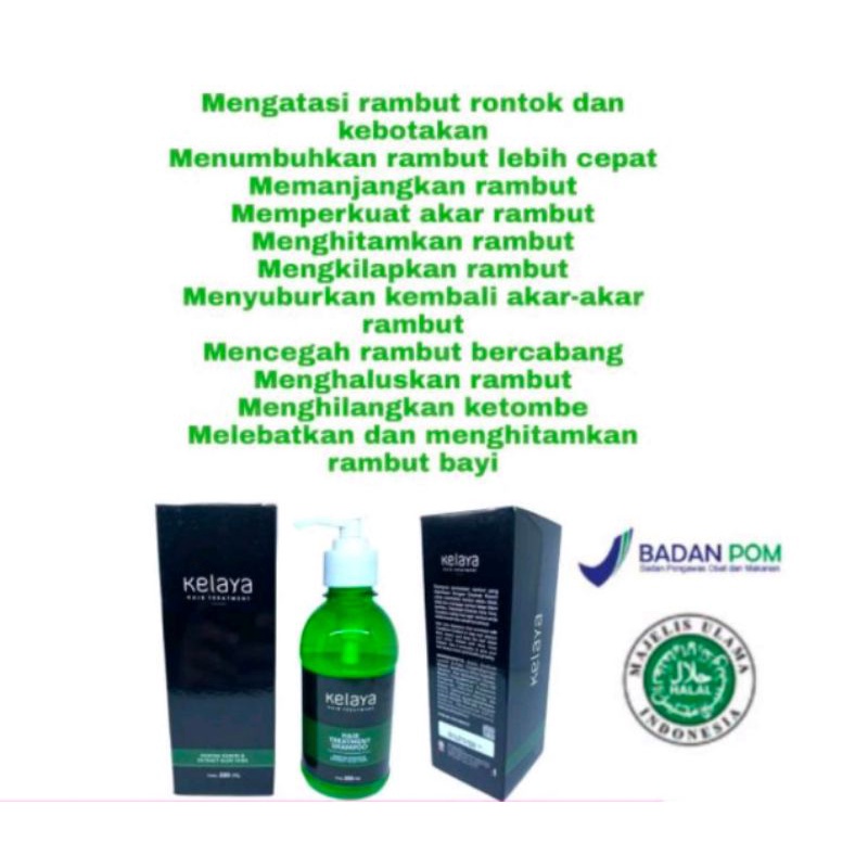 Kelaya Shampoo Hair Treatment Original Anti Rontok Free Gift And Free Bubble