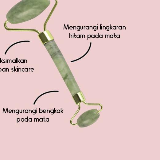Purnama Beauty Face Roller - Jade Roller (Batu Jade Asli)