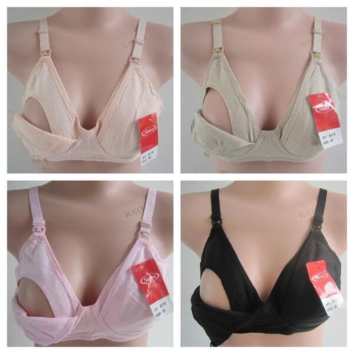 SOREX BH Bra Menyusui / Nursing Bra 8119 Tanpa Kawat Tanpa Busa Wanita Ibu Hamil Menyusui 2 Pengait Breastfeeding Bra Ibu Hamil Menyusui Sorex Premium SNI