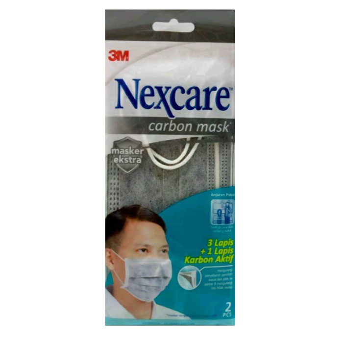  Masker Karbon  Masker  Mulut Nexcare 3M MP 20 Extra Carbon  