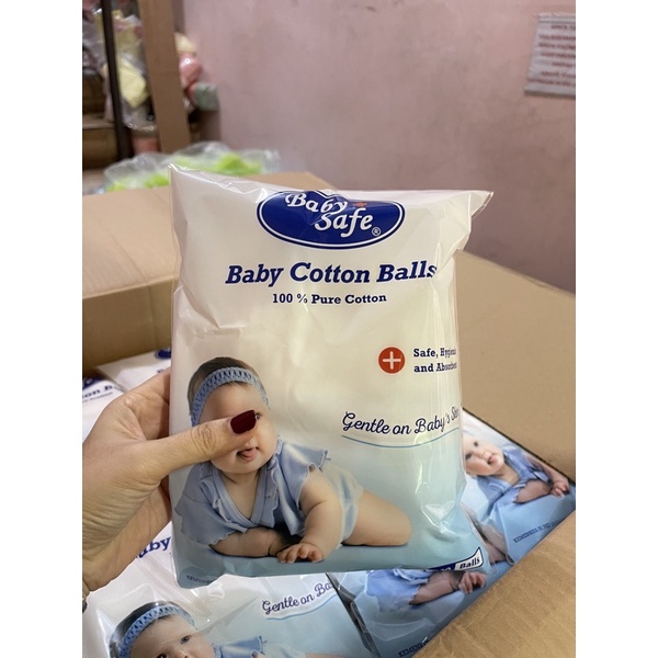 Baby Safe Cotton Ball 100 pcs - Kapas bulat bayi