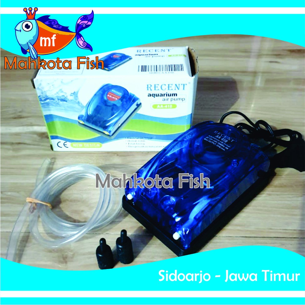 PAKET LENGKAP Aerator 2 Lubang | Air Pump Aquarium | Mesin Airator (GRATIS BUBLE WRAP)