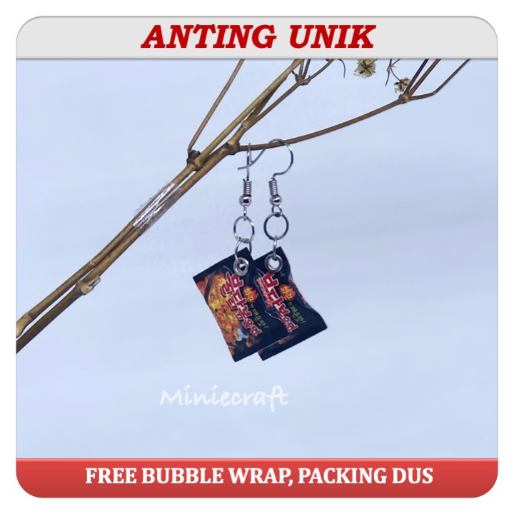 Grosir (SSC) ANTING UNIK MINIATUR MIE SAMYANG Premium Termurah