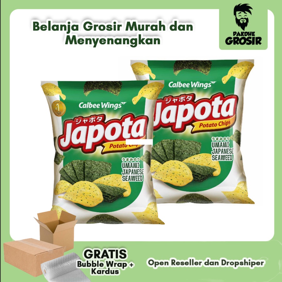 

PAKET ( 2pcs ) Japota Keripik Kentang UMAMI JAPANESE SEAWEED 68 gram