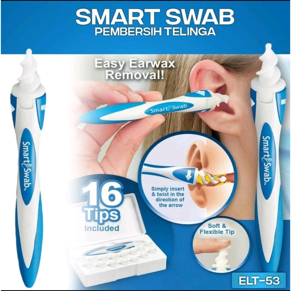 SMART SWAB ELT-53 pembersih telinga spiral korek kuping ear cleaner