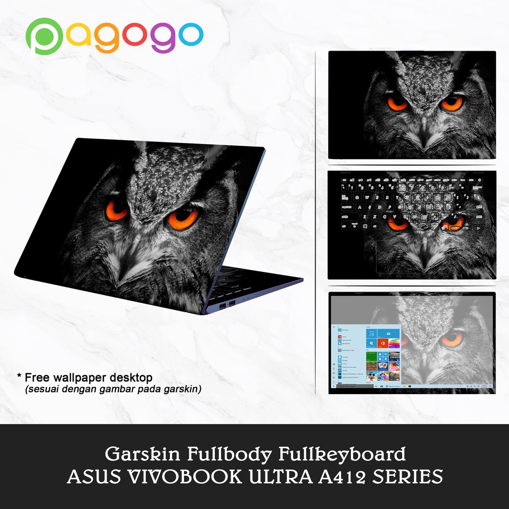 Garskin Laptop Skin Asus Vivobook Ultra A412F A412FA A412FJ A412FL Fullbody