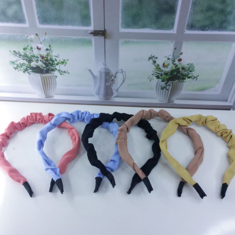 Bando Scrunchie Heaband Isi 1pcs Bando Scrunchie Bando Korea Bando Import