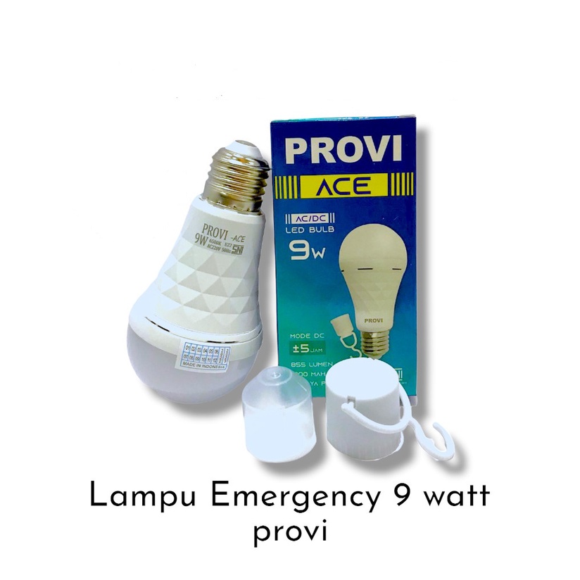 LAMPU LED EMERGENCY 9 WATT  9W LED MAGIC EMERGENCY AC/DC SENTUH TANGAN