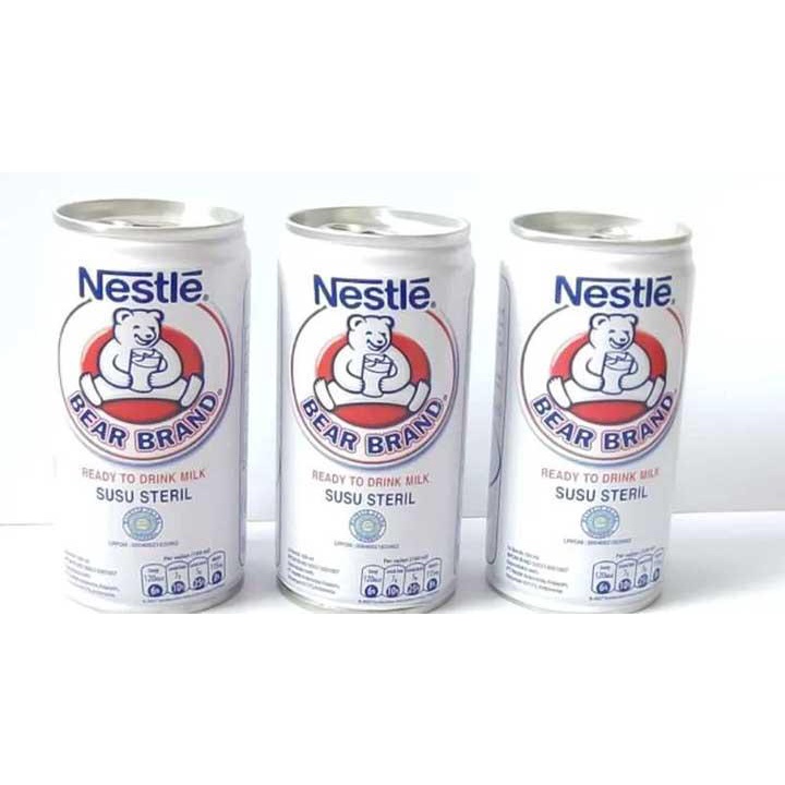 Bear brand 189ML bear brand 189 ml susu steril kaleng Nestle Bear Brand susu beruang