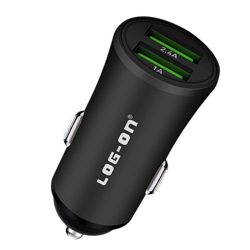 CHARGER MOBIL - SAVER LOG ON LO-SV20 DUAL USB 2,4A FAST CHARGING