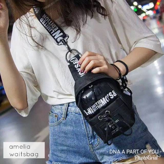 Promo Tas Waistbag AMELIA1203 / Tas Selempang Mini Kanvas