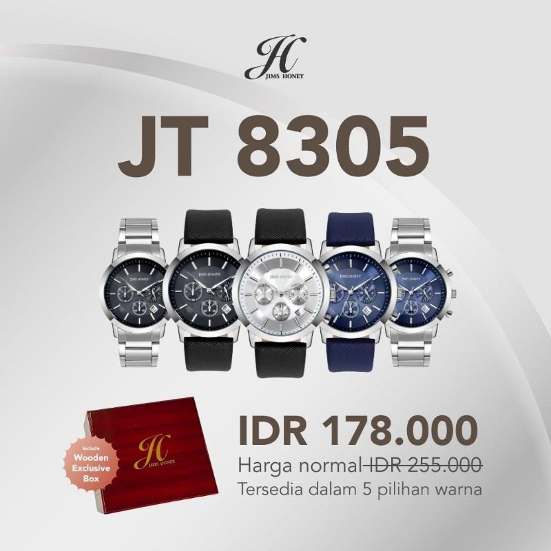 Jam Tangan Pria JIMS HONEY Timepiece 8305