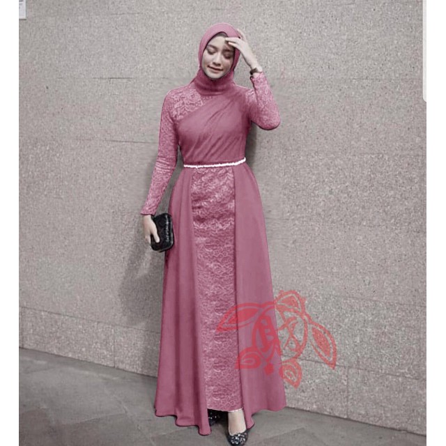 Ruairu MAXI LAKSHANA DRESS GAMIS BRUKAT GAMIS MUTIARA GAMIS VELVET MAXI SIERRA 7 WARNA Murah
