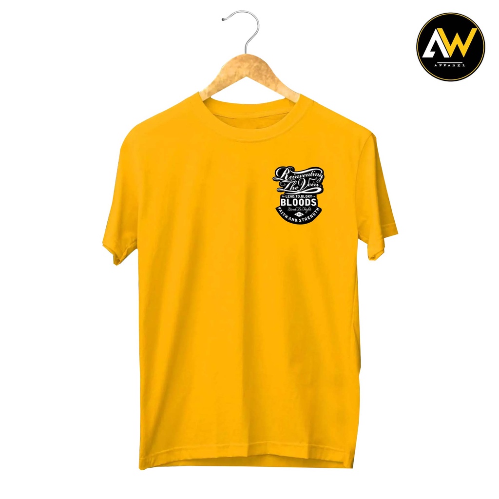 T-shirt Kaos Distro AW_Apparel Original Baju Bloods Combad 30S/24S Premium /Kaos Distro Murah /T-Shi