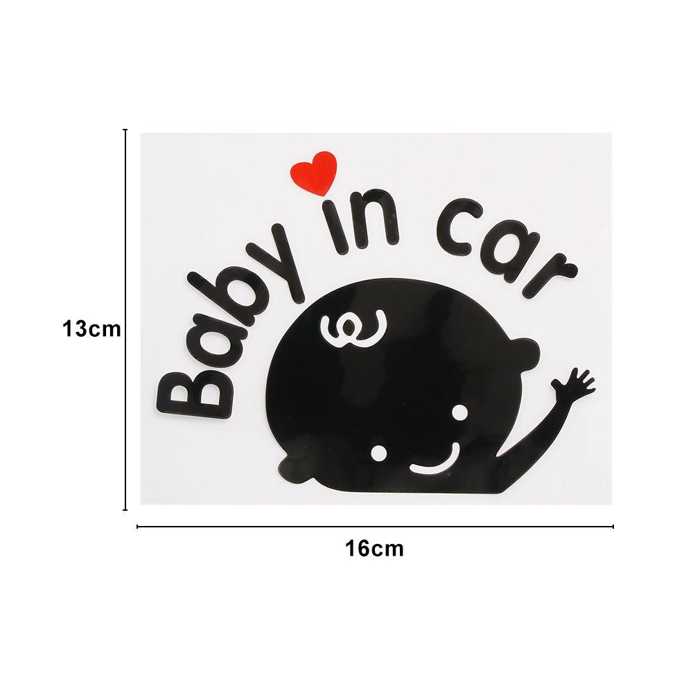 Wonder Baby In Car New 16 * 13cm Jendela Aksesoris Mobil Tahan Air Auto Decal Auto-styling