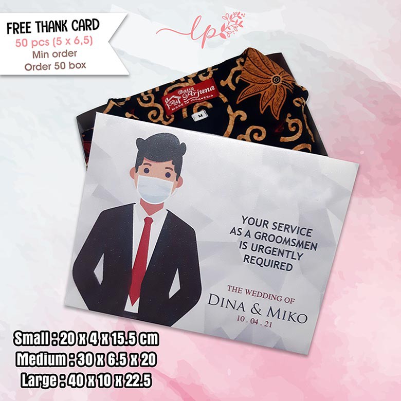 

BOX GROOMSMAN | KOTAK PENDAMPING PRIA
