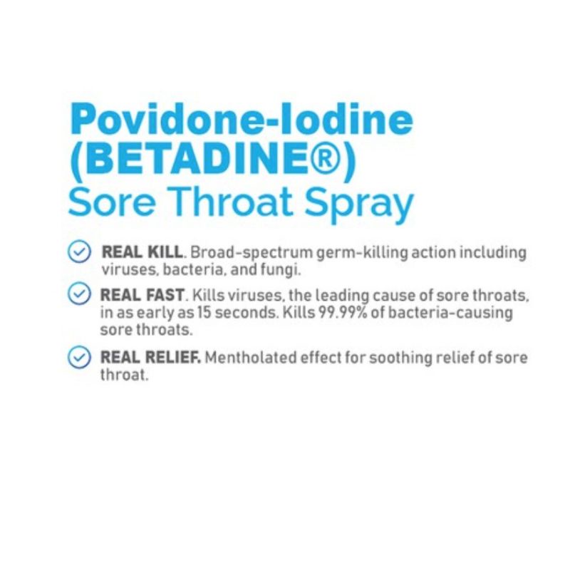 BETADINE SORE THROAT SPRAY 50ml Imported