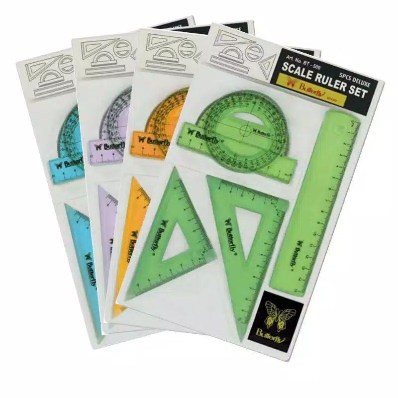 

Penggaris Busur Set BT-500 Butterfly Scale Ruler Set