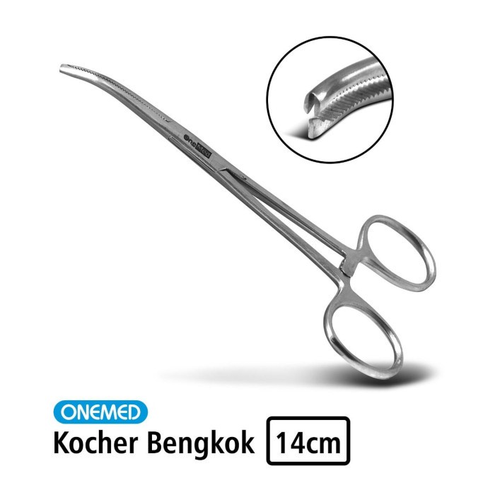 Kocher Bengkok Stainless Steel Onemed 14 Cm OJ