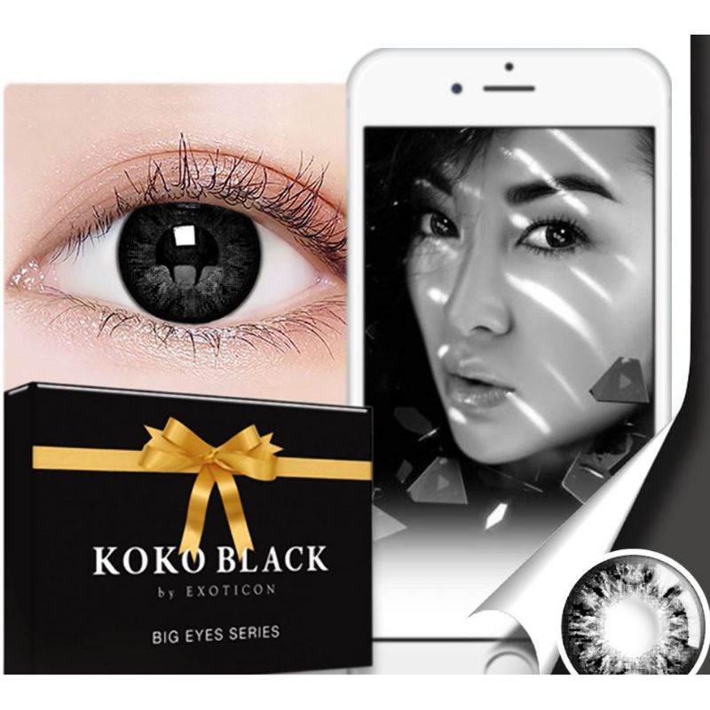 SOFTLENS X2 KOKO BLACK 14.5MM Normal MINUS/Softlens minus/Softlens normal /kacamata/kontaklensa