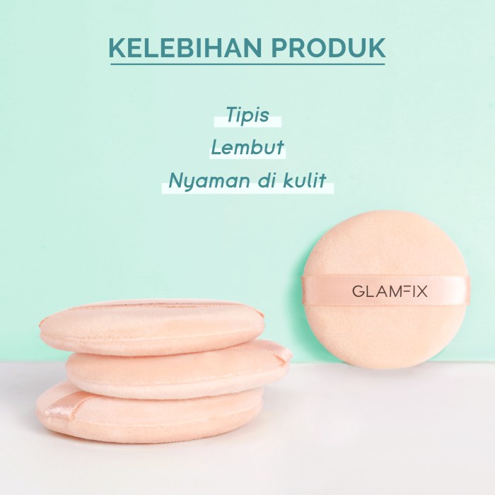 Glam Fix Camelia Loose Powder Puff ORIGINAL