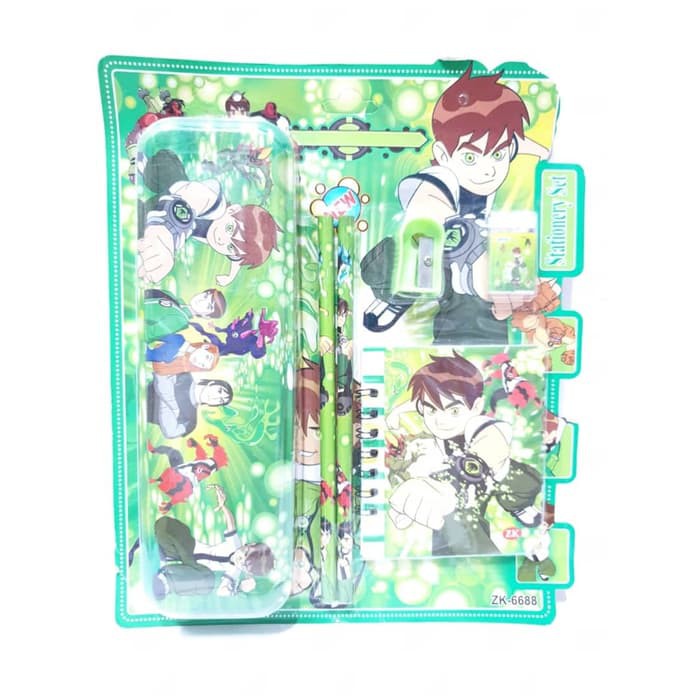 

Stationery Set Kotak Pensil Alat Tulis Anak Ben 10 6688