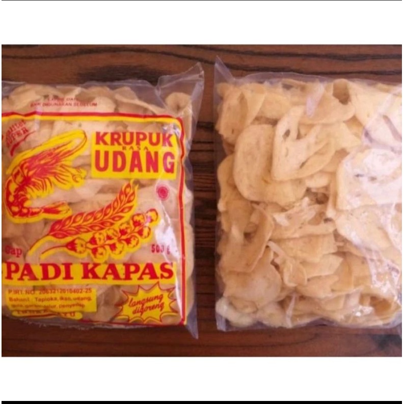 

Kerupuk Udang Padi dan Kapas 250gram-500gram