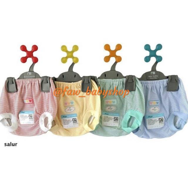 MIYO Salur Garis Celana Pop Newborn size 0-3 bulan &amp; 3-6 Bulan celana kacamata miyo