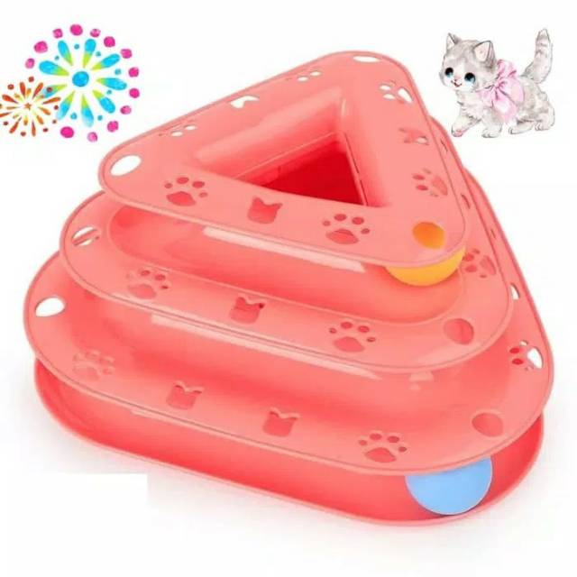 Mainan Kucing Triangle Ball