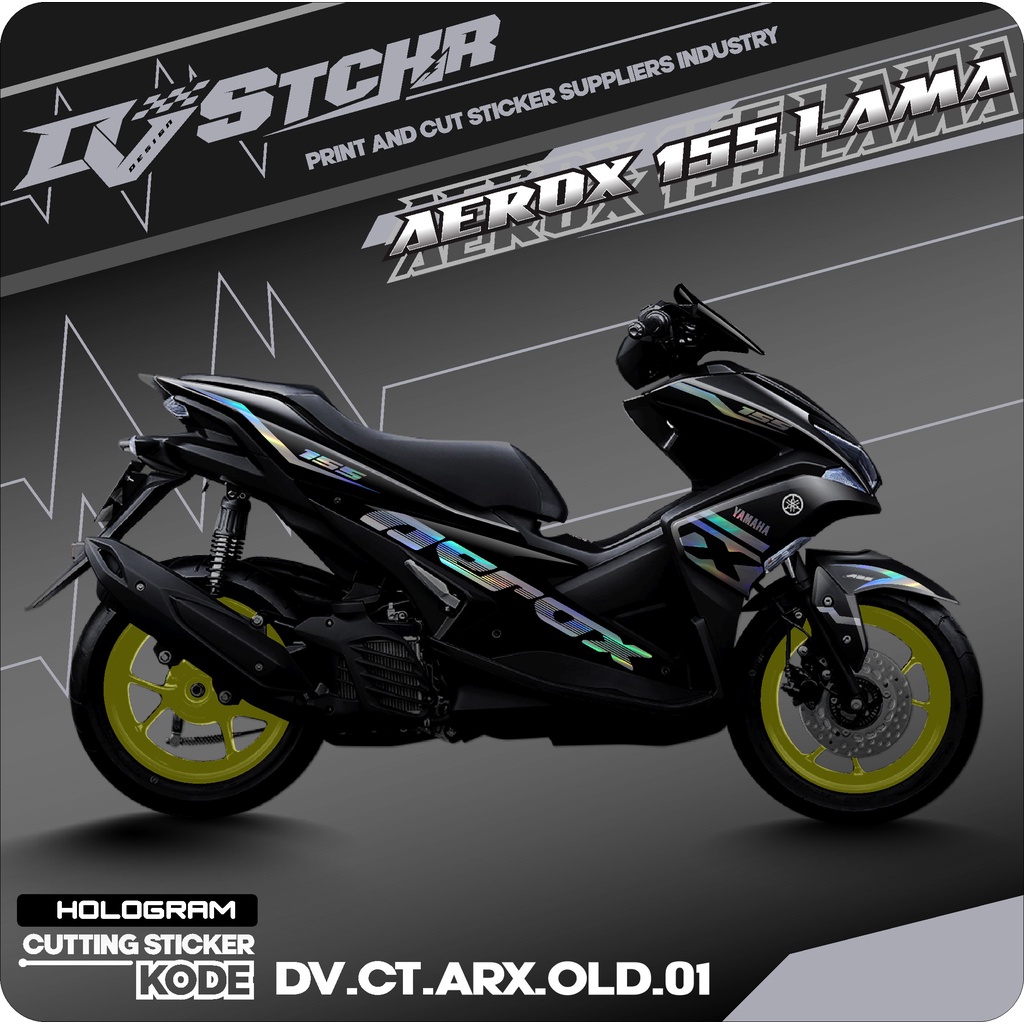 Stiker Cutting Aerox 155 - Aksesoris Motor Sticker Yamaha Aerox 2016 2017 2018 2019 2020 Schotlite C