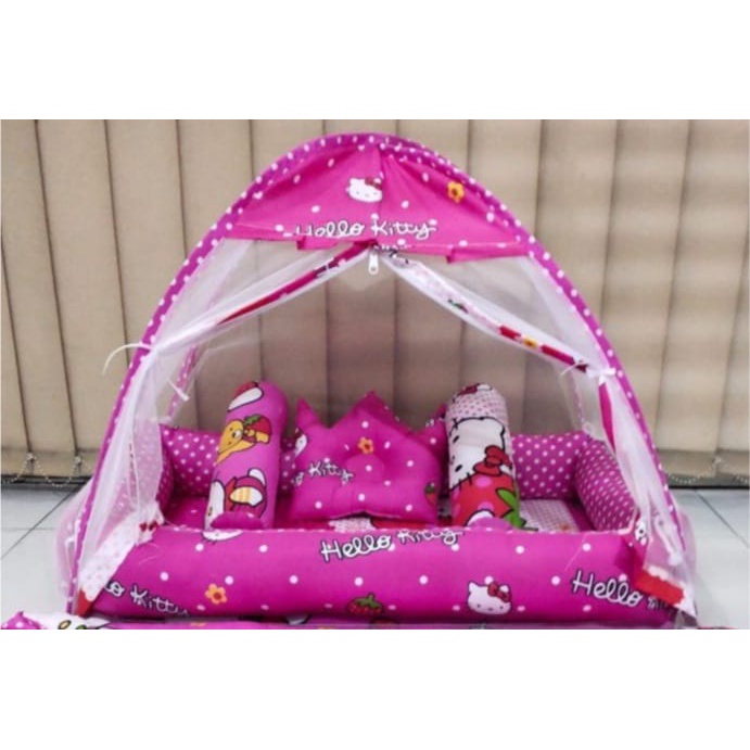 Promo!!! Kasur Bayi Kolam Kulambu Tenda Motif | Kasur Kelambu Bayi Set Bantal Guling PREMIUM | Kasur Lipat Kelambu Bayi | Kasur Kelambu Kasur bayi kelambu tenda (COD)