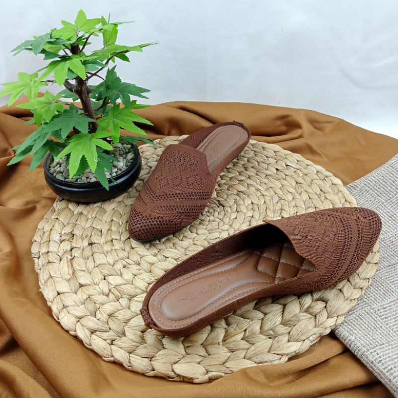 Sandal Flat Wanita , Sandal Mules JEA 90