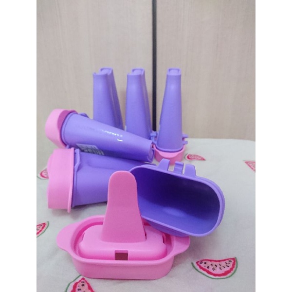 Ice Tups Tupperware (Dapat 6 pcs) / Cetakan Ice Cream/ Lolly Set