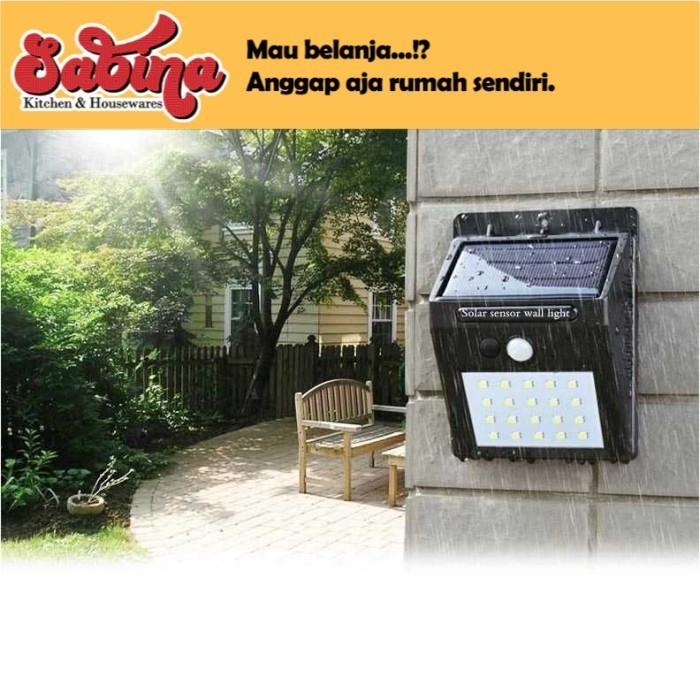 TaffLED Lampu Solar Sensor Gerak Weatherproof 460 Lumens 6500K- L20