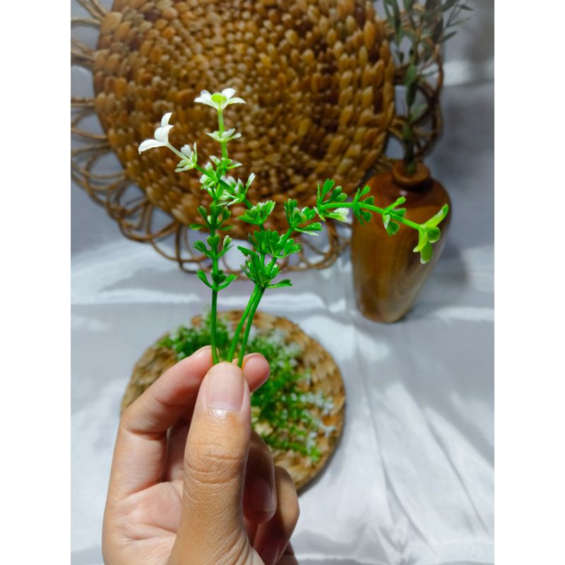 Daun bunga artificial daun palsu bahan mahar