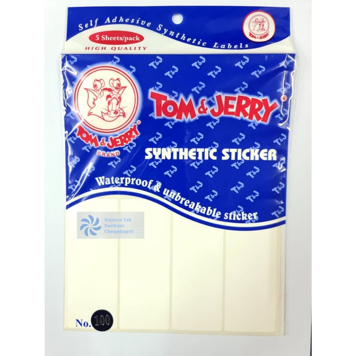 

Tom Jerry Waterproof 100 Anti Air Synthetic Sticker Stiker RJT