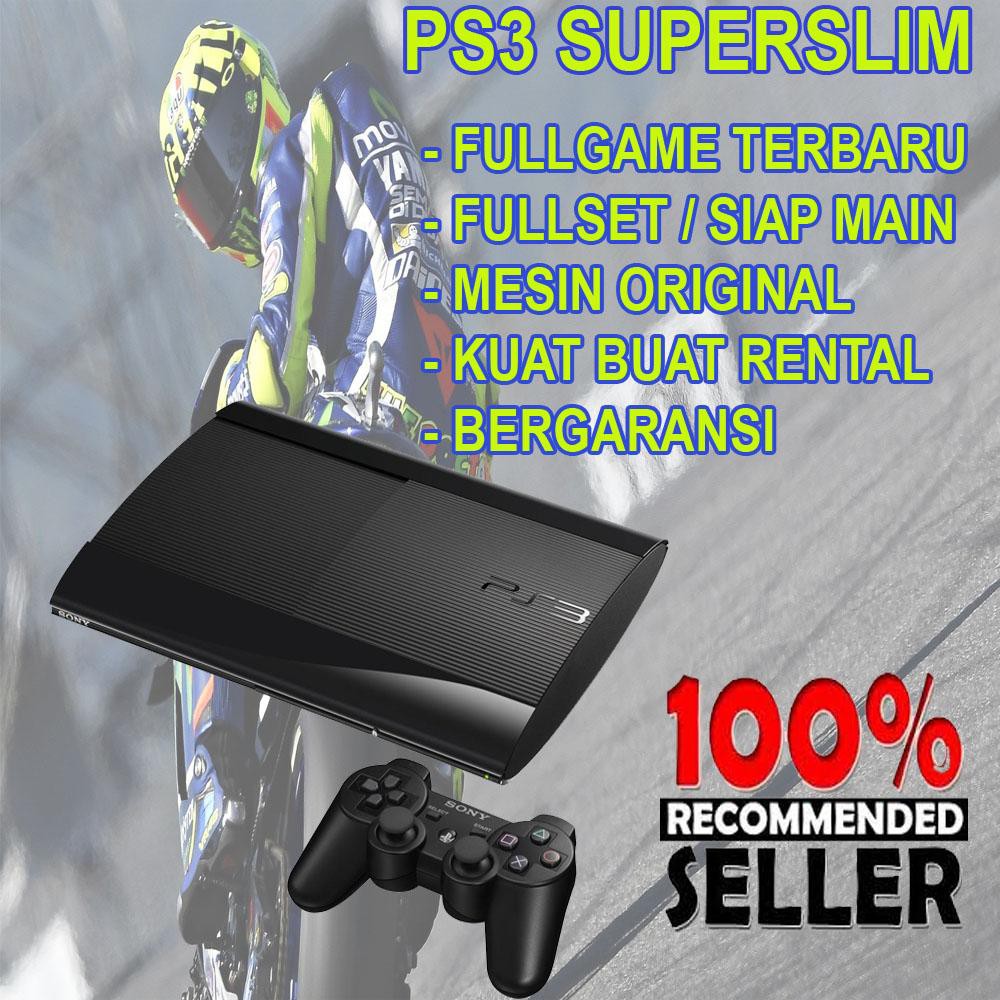 Ps3 superslim hdd 320gb fullgame terbaru dan stik wireles Limited