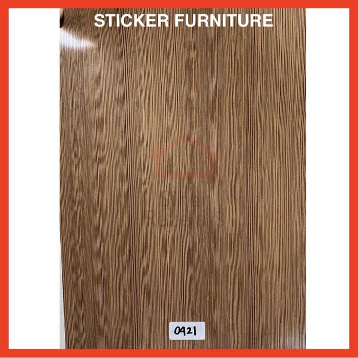 Sticker Pelapis Furniture Coklat PVC Urat Kayu Meja Lemari Wallpaper