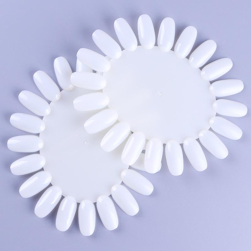 White Card False Nail Tips Fan Nail Manicure Art Display Tools