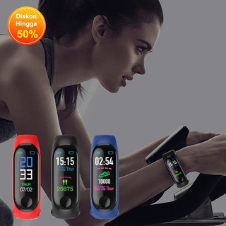 Aolon Smart Band M3 Plus Gelang Olahraga Remaja Murah Pria Wanita Kado Natal Terbaru Import Xiaomi