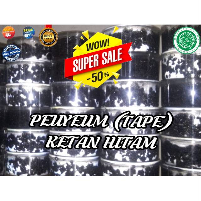TAPE / PEUYEUM KETAN HITAM KHAS SUMEDANG BANDUNG