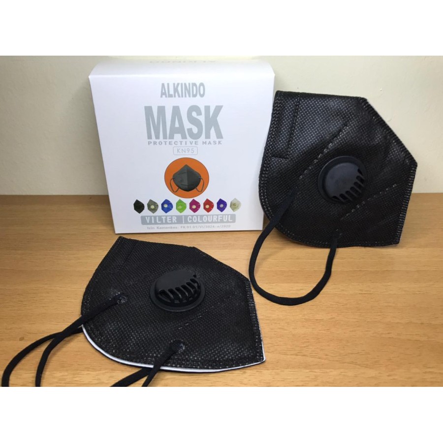 MASKER KN95 ALKINDO RESPIRATOR 5PLY ISI 10PCS MASKER KN95 BOX ISI 10 MASKER KN95 5PLY ISI 10 PERBOX