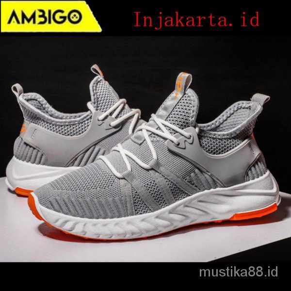 Ambigo Athlatic Cheap Sepatu Sneakers Running Shoes - Sepatu Sneakers Pria Casual Kets Olahraga HehV