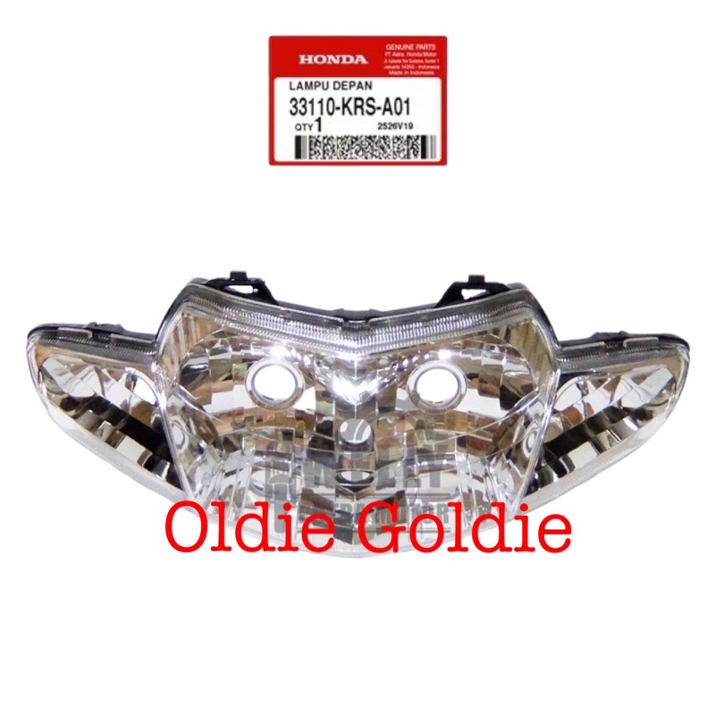 33100-KRS-A01 33110-KRS-A01 Headlight Unit Lampu Depan Reflektor Supra Fit Lama AHM